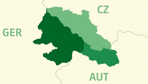 Karte EUREGIO AUT/CZ/GER